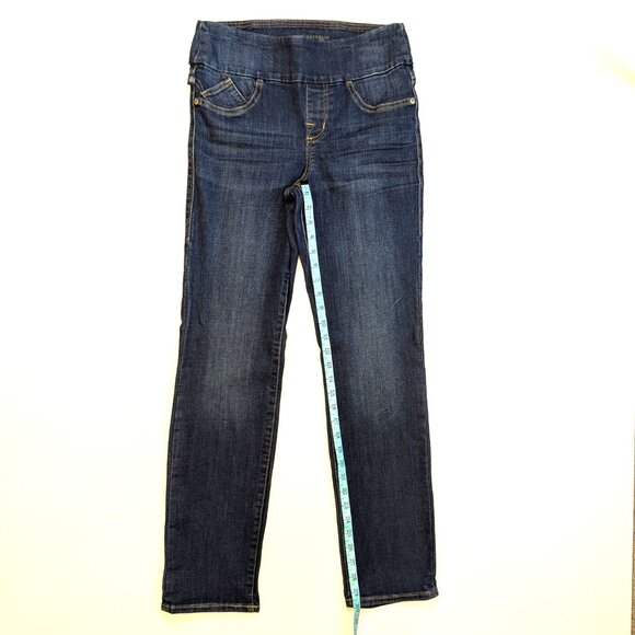 Rock & Republic Jeans Fever Pull On Dark Medium Wash Mid Rise Skinny Size 10 - Picture 11 of 11